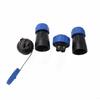 HangTon TY28 Solder-Free Aviation Waterproof 2 Pin Bulkhead Connector Male Female Cable Plug Socket Screw-Crimp for Power Device 45Amp, in-line Mount Quick-Disconnect view 4