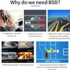 BY-J Car Blind Spot Monitoring System Kit, 24GHz Millimeter Wave Radar Sensor Blind Area Detection System, Universal Car SUVs Trucks RVs Lane Changing Warning with Reversing Radar Parking System view 2