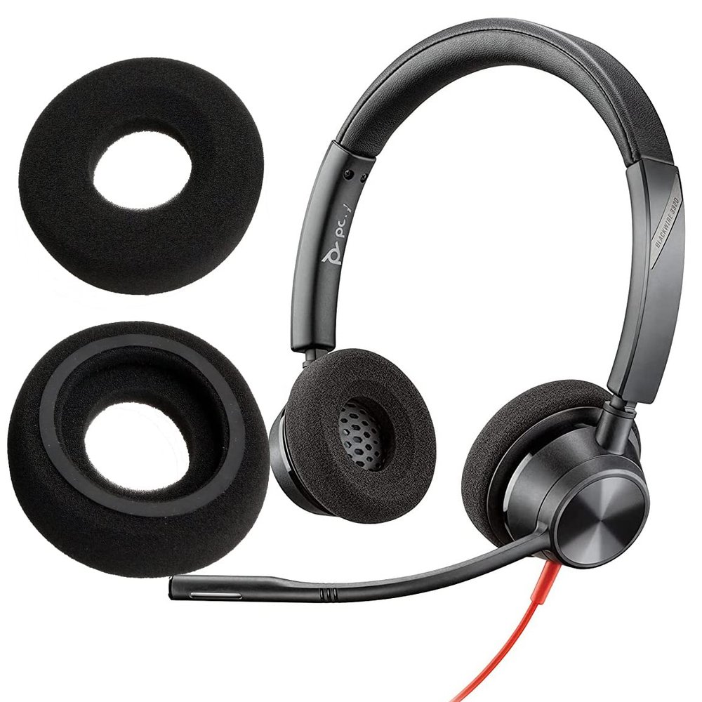V-MOTA Ear Pads Compatible with Plantronics Blackwire 3310/3320 / 3315/3325 UC / BW3315 / BW3325-M / C3315 / C3325, Headset,Replacement Cushions Replace Part (1 Pair) (Foam Black)