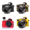 Camera Soft Silicone Case Bag Red Armor Skin Body Cover Protector for Nikon Z50 mirrorless Camera, Red, camera case view 4