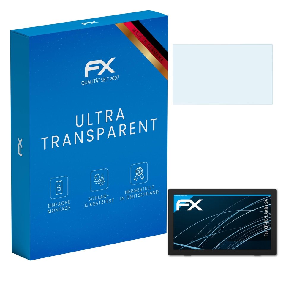 atFoliX Screen Protection Film compatible with XP-PEN Artist 24 Screen Protector, ultra-clear FX Protective Film (2X)