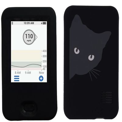 Dexcom G6 Receiver CGM Silicone Case Cute Pet (Black/CATGY)