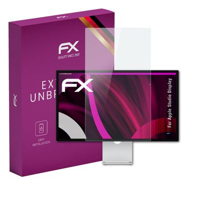 atFoliX Plastic Glass Protective Film compatible with Apple Studio Display, 9H Hybrid-Glass FX Screen Protector