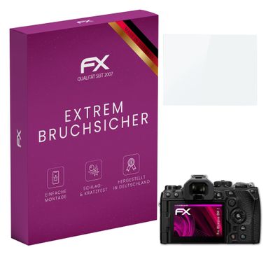 atFoliX Plastic Glass Protective Film compatible with Olympus OM-1, 9H Hybrid-Glass FX Screen Protector