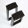 RUSTY DESIGN Console Table Legs, Trapezoid Shape, 1 Pair view 2