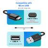 5ft Micro USB Fast Charger Cable - Compatible with Barnes & Noble Nook Tablets & More view 2