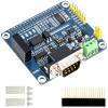 Isolated RS485 RS232 Expansion HAT Board for Raspberry Pi 4B/3B+/3B/2B/Zero/Zero 2 W/Zero 2 WH,Adopt SC16IS752 UART Expansion Chip,SPI to RS485 and RS232 Up to 921600bps Data Rate view 1