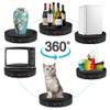 HKUKUUU 22cm Remote Control Electric Turntable 360 Degree Rotating Base Photography Equipment Product Display Stand,Black view 2