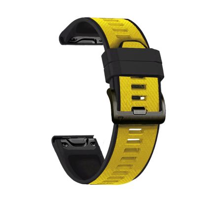 CZKE 26 22MM Silicone Quick Release Watchbands Straps for Garmin Fenix 6X 6 Pro Smart Watch Easyfit Wrist Band 5 5X Plus 3HR Bracelet (Color : Colour F, Size : 26mm Fenix 3 3HR)