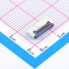 10 Pcs 0.5mmP Count: 12 Flip-top FFC/FPC Connector SMD, P=0.5mm 0.5mm 0.5K-DX-12PWB view 3
