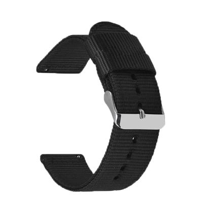 22mm Nylon Canvas Strap For Garmin Venu 2/Active/Vivoactive 4 Smart Watch Band Replacement Correa Watchband Vivoactive4 Bracelet (Color : BLACK WHITE, Size : For Forerunner 745)