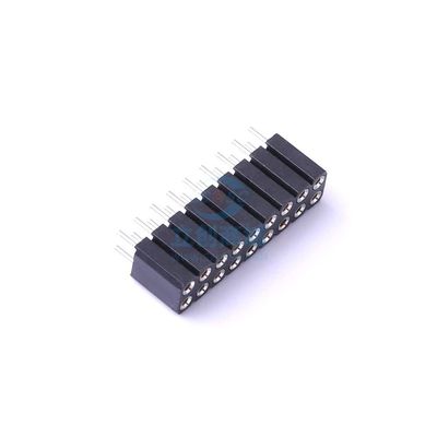 2 Pcs 2x9P2.54mm Female Header, P=2.54mm 2.54mm MF254V-12-18-1000-H70