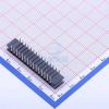 (1 Pcs) 2x15P Pitch P=2.54mm Female Header, P=2.54mm 2159A-215RG0DUNT1 view 2