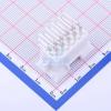 (1 Pcs) 4.20mm Wire-to-Board Connector (MX5557) Header, Double Row, 90 Degree, Positioning Bell Mouth, V0 Material, 2x05P Wire-to-Board Connector Plug-in - X9357WR-2x05B- N0SN view 2