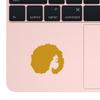 NBFU Black African American Women 1 (Metallic Gold) (Set Of 2) Premium Waterproof Vinyl Decal Stickers For Laptop Phone Accessory Helmet Car Window Bumper Mug Tuber Cup Door Wall Decoration view 4