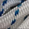 1/2 x 100 ft. Double Braid-Yacht Braid Polyester Rope Hank. White/Blue view 4