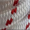 1/2 x 100 ft. Double Braid-Yacht Braid Polyester Rope Hank. White/Red view 1