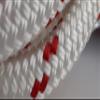 1/2 x 200 ft. Double Braid-Yacht Braid Polyester Rope Hank. White/Red view 2