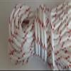 1/2 x 200 ft. Double Braid-Yacht Braid Polyester Rope Hank. White/Red view 4