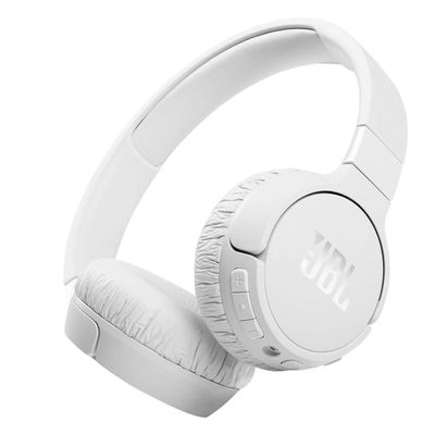 JBL JBLT660NCWHTAM-Z Wireless On-Ear Active NC Headphones White - Certified (Renewed)
