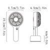 Mini Fan Mini Handheld Fan,Portable Fan,USB Pocket Fan,8 Hours Running Time,Small Cooling Fan for Home Classroom Outdoor,White Cool (Color : White) view 2