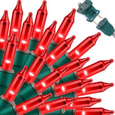 LAMPHOME Red Valentines Day Decor Lights,100 Count 19.6FT Mini Valentine's Lights,Red Christmas String Fairy Lights Outdoor Indoor Plug in for Room Party Wedding Tree Valentines Day Decorations