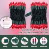 LAMPHOME Red Valentines Day Decor Lights,100 Count 19.6FT Mini Valentine's Lights,Red Christmas String Fairy Lights Outdoor Indoor Plug in for Room Party Wedding Tree Valentines Day Decorations view 2