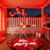 LAMPHOME Red Valentines Day Decor Lights,100 Count 19.6FT Mini Valentine's Lights,Red Christmas String Fairy Lights Outdoor Indoor Plug in for Room Party Wedding Tree Valentines Day Decorations view 3