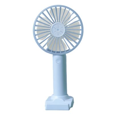 WMYDNX Mini Fan Portable Mini Fan,Handheld/Desk Fan,USB Cooling Fan,Small Fan,3 Speed Adjustable Mini Fan for Home Office Outdoor Cool (Color : Blue, Size : 2000mAh)