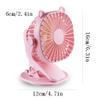WMYDNX Mini Fan USB Powered Clip on Fan,6 Inch Portable Fan,3 Speeds Adjustable,Small Fan with Sturdy Clamp,Quiet Personal Desk/Clip Fan Cool (Color : Black) view 2