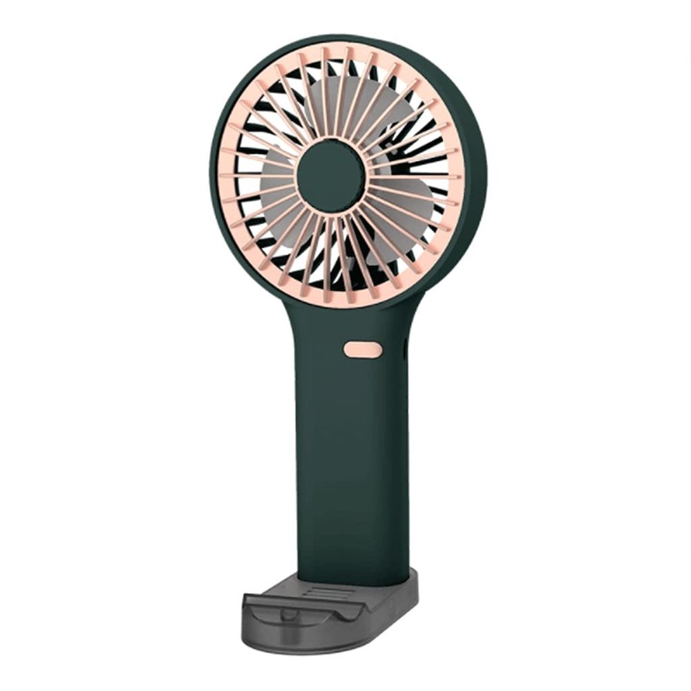 WMYDNX Mini Fan Handheld Fan,Mini Portable Hand Fan,Small Personal USB Desk Fan,3 Speed for Outdoor,Bedroom,Office,Home,Classroom -Green Cool (Color : Green)
