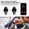 FILIEKEU Men Smart Watch for Android iOS, Bluetooth Calls Voice Chat with Heart Rate/Sleep Monitor Fitness Tracker, 1.3" Full Touch Screen IP67 Waterproof Stainless Steel Activity Tracker for Men view 2