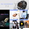 FILIEKEU Men Smart Watch for Android iOS, Bluetooth Calls Voice Chat with Heart Rate/Sleep Monitor Fitness Tracker, 1.3" Full Touch Screen IP67 Waterproof Stainless Steel Activity Tracker for Men view 3