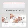 Zerodeko Multi-Grid Cable Storage Box Cord Organizer for Easy to Clean Charging view 4