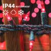 LAMPHOME Pink Christmas String Lights, 100 Count 19.6 FT Mini Valentine's Lights, Waterproof Pink Lights for Indoor Valentine's Day Garland Wedding Party Festival Xmas Tree Decoration view 3
