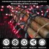 LAMPHOME Pink Christmas String Lights, 100 Count 19.6 FT Mini Valentine's Lights, Waterproof Pink Lights for Indoor Valentine's Day Garland Wedding Party Festival Xmas Tree Decoration view 4