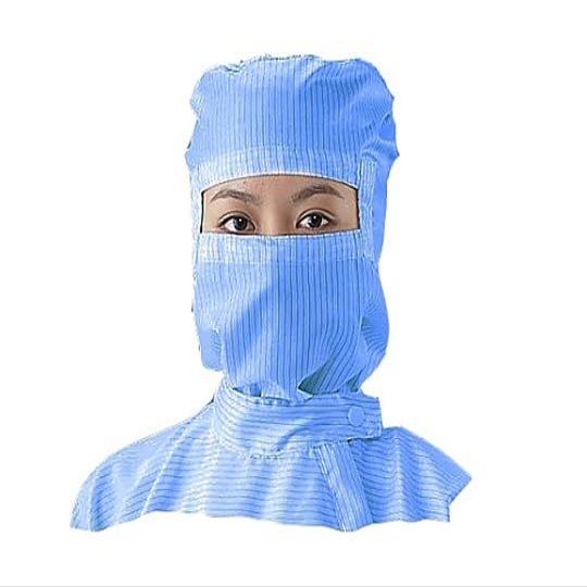 AS ONE As Pure Clean Suit Hood (Eyelash Type) Blue 3L (Clean Cleaned) / 1-2318-05-77