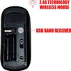 CJCBROES 2.4G Wireless Mouse with Cute Pattern Design for All Laptops and Desktops with Nano Receiver - Ferns Vintage view 3