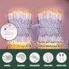LAMPHOME 100 Count Clear Christmas String Lights, 19.6ft White Wire Fairy Lights, UL Certified Waterproof Indoor & Outdoor String Lights for Xmas Tree, Patio, Wedding, Mother's Day Decor view 2