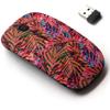 2.4G Wireless Mouse with Cute Pattern Design for All Laptops and Desktops with Nano Receiver - Bright Vivid Tropical view 1