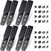 Lanties 8 Pcs Holster Belt Clips Knife Belt Clip Kydex Holster Hardware Adjustable Molle Adapter with Screws for Outdoor(Plastic,4.13 x 0.24 Inch) view 1