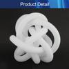 0.9" ID.x 11.48ft Non-Split Corrugated Wire Loom Tubing Flexible Polyethylene Wire Protector Tubing White 1Pcs,Aicosineg view 4