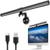 XXRBB Computer Monitor Light Black LED Screenbar with Adjustable Brightness and 3 Color, USB Powered Eye Care Monitor Clamp Lamp for Desk Office Home view 2