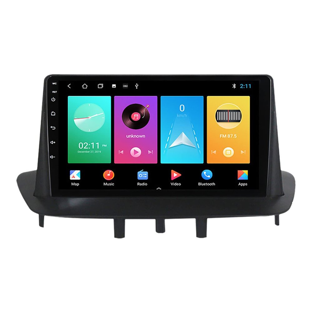 2 Din Android 10 Car Radio Multimedia Player for Renault Megane 3 Fluence 2008-2014 9" Touch Screen Car Stereo Support Carplay Bluetooth GPS WiFi/SWC/Mirror Link,M150s/2+32g