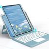 Vertical Magnetic iPad 9th 8th 7th Generation Air 3rd Gen Pro 10.5" Keyboard Case Touchpad Cute Color Keyboard Clear Back Cover Detachable BT Touch Keyboard (Black(Round Key)) view 1