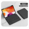 Vertical Magnetic iPad 9th 8th 7th Generation Air 3rd Gen Pro 10.5" Keyboard Case Touchpad Cute Color Keyboard Clear Back Cover Detachable BT Touch Keyboard (Black(Round Key)) view 2