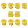 Heyiarbeit Flat Fan Spray Tip, 110 Degree Plastic Nozzle for Agricultural, Cleaning, Cooling 10Pcs(Yellow) view 1
