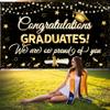 Graduation Decorations 2026 | XtraLarge Congrats Grad Banner - 72x44 Inch, Graduation Banner | Congratulations Backdrop | Black and Gold We are So Proud of You Backdrop Class of 2026, KatchOn view 3