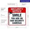 Smile You are On Our Security Cameras Sign, 24x24 Inches, Rust Free .063 Aluminum, Fade Resistant, Made in USA by Sigo Signs view 3