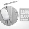 Design Skinz Silver Duct Tape Waterproof Rubber Foam Backed Anti-Slip Mouse Pad for Home Work Office or Gaming Computer Desk - Round view 2